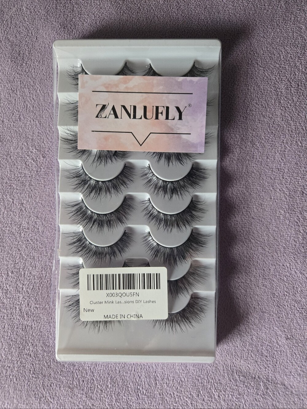 Zanlufly False Eyelashes New In Box